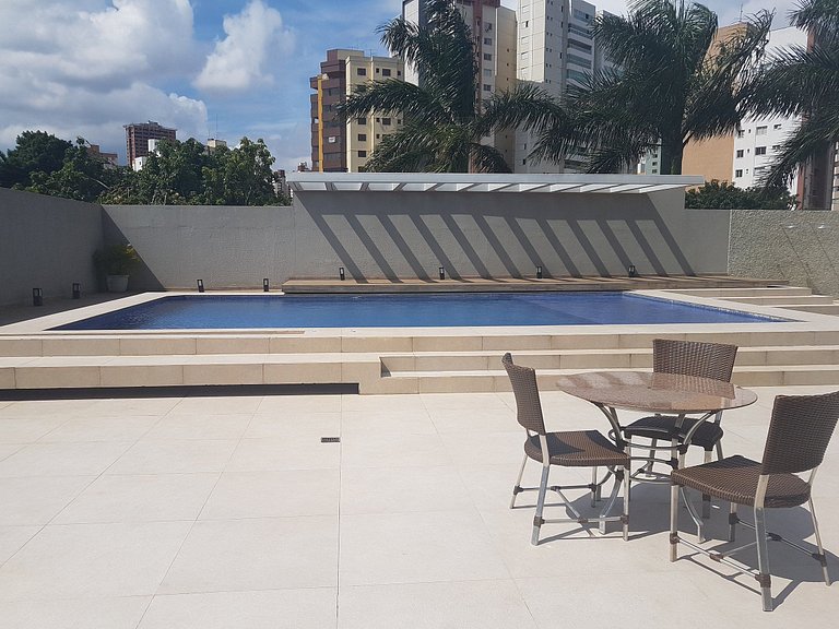 Studio Mármore Churras e Piscina no Parque Areião
